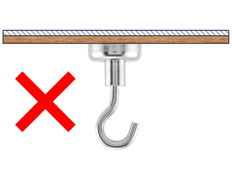 Thick wall coating lowers magnet pull strength