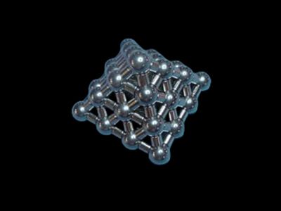 Large magnetic pyramid art sculpture