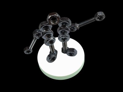 Magnetic stacking desk sculpture mascot joe magneato