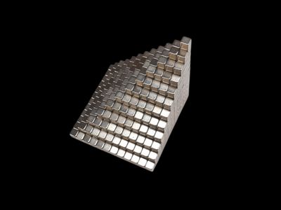 Block stairs art sculpture 2