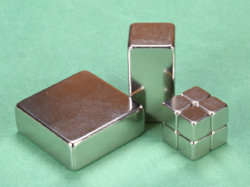 Assortment of neodymium block magnets