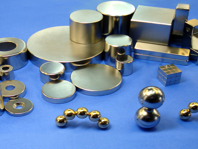 Numerous types and shapes of neodymium magnets