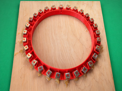 halbach array in a circle orientation