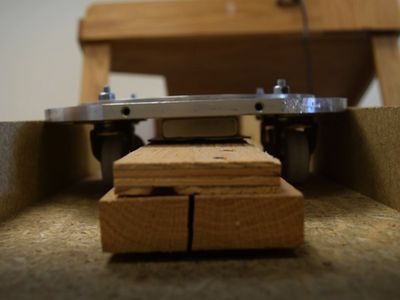 Eddy current slowing cart with aluminum body