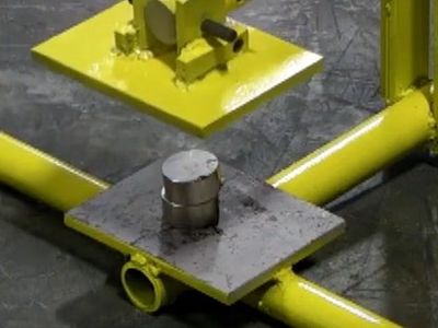 huge magnets being separated