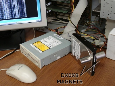 magnet wiping a hard disk drive
