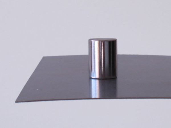 Magnet attaching to a piece of steel