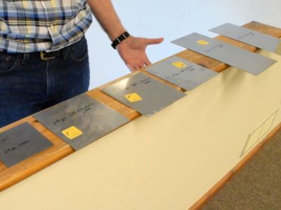 Testing various steel to see if it is magnetic