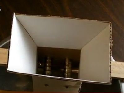 magnetic grate removing metal contamination from food