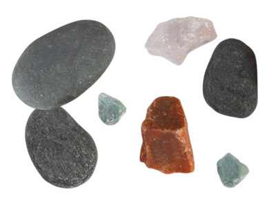 Rock and crystal fridge magnets