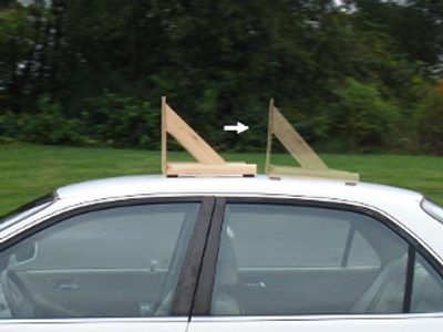 magnetic sign on top of car vehicle
