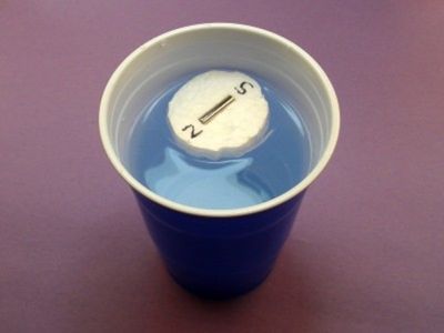 Floating a magnet to find North