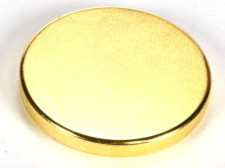 Gold plating for neodymium magnets