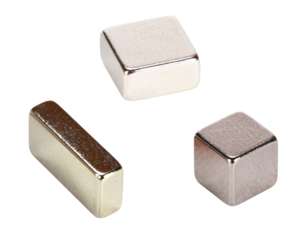 1/4 inch square rare earth neodymium magnets in block, cube and bar shapes