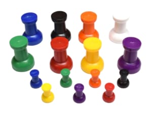 Magnetic thumbtacks