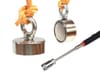 Industrial strength heavy duty retrieval magnets