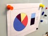 Magnets for use on magnetic glass boards
