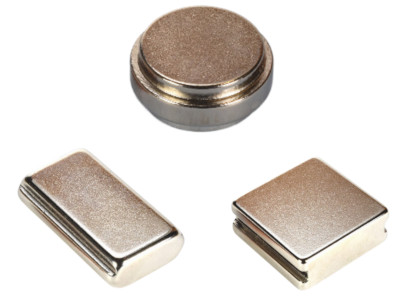 Neodymium stepped magnets with steps, grooves and slots for easy attach and install