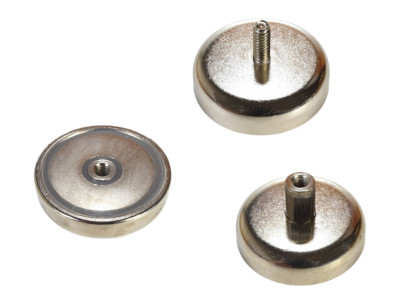 Male stud, female stud and internal thread magnets