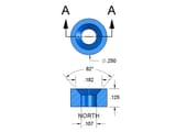 1-4-x-0-107-x-1-8-inch-neodymium-rare-earth-countersunk-ring-magnet-n52-no-2-screw-pn-r422cs-s-n52--2