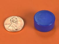 3-4-x-3-8-inch-blue-neodymium-rare-earth-plastic-coated-disc-magnet-n42-pn-dc6pc-blu