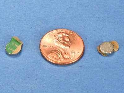 1-4-x-1-16-inch-neodymium-rare-earth-3m-adhesive-backed-disc-craft-magnet-n42-10-pair-pack-pn-d41ad-p