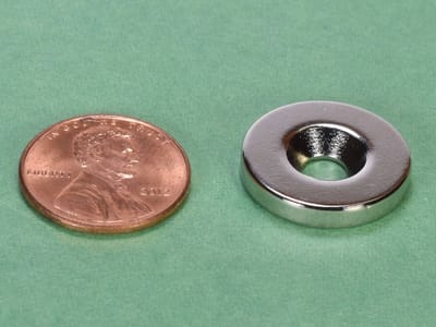 3-4-x-0-194-x-1-8-inch-neodymium-rare-earth-countersunk-ring-magnet-n52-no-8-screw-pn-rc22cs-n-n52