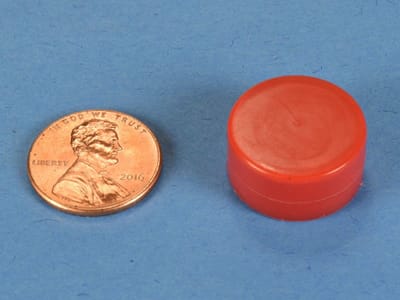 3-4-x-3-8-inch-red-neodymium-rare-earth-plastic-coated-disc-magnet-n42-pn-dc6pc-red