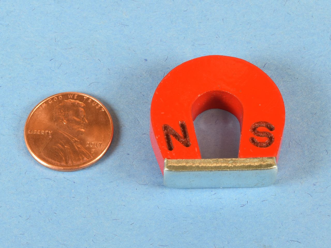 2PCS NEW Magnets teaching tool block of a horseshoe magnet Box ring magnet