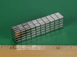 b224 - 1/8 x 1/8 x 1/4 Inch Neodymium Rare Earth Bar Magnet N42 -2