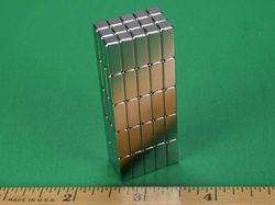 b338 - 3/16 x 3/16 x 1/2 Inch Neodymium Rare Earth Bar Magnet N42 -2