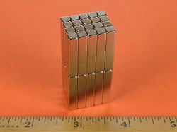 b33x0 - 3/16 x 3/16 x 1 Inch Neodymium Rare Earth Bar Magnet N42 -2