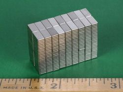 b4201 - 1/4 x 1/8 x 1/32 Inch Neodymium Rare Earth Bar Magnet N42 -2