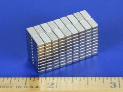 b421 - 1/4 x 1/8 x 1/16 Inch Neodymium Rare Earth Bar Magnet N42 -2