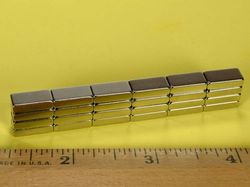 b428-n52 - 1/4 x 1/8 x 1/2 Inch Neodymium Rare Earth Bar Magnet N52 -2