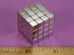 b444-n52 - 1/4 x 1/4 x 1/4 Inch Neodymium Rare Earth Cube Magnet N52 -2