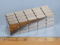 b448 - 1/4 x 1/4 x 1/2 Inch Neodymium Rare Earth Bar Magnet N42 -2