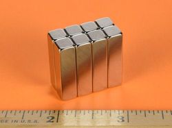 b44x0 - 1/4 x 1/4 x 1 Inch Neodymium Rare Earth Bar Magnet N42 -2