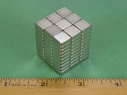 b662-n52 - 3/8 x 3/8 x 1/8 Inch Neodymium Rare Earth Block Magnet N52 -2