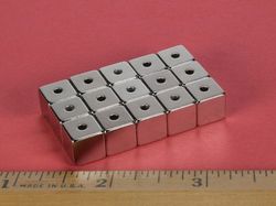 b666-03pa - 3/8 x 3/8 x 3/8 Inch Neodymium Rare Earth Cube Magnet N42 -2