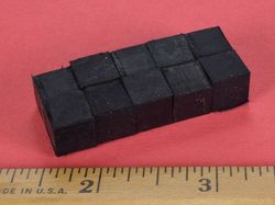 b666br-n52 - 3/8 x 3/8 x 3/8 Inch Neodymium Rare Earth Rubber Coated Cube Magnet N52 -2