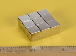 b666 - 3/8 x 3/8 x 3/8 Inch Neodymium Rare Earth Cube Magnet N42 -2