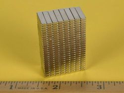 b821 - 1/2 x 1/8 x 1/16 Inch Neodymium Rare Earth Bar Magnet N42 -2