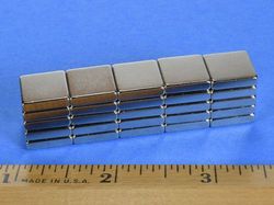 b828 - 1/2 x 1/8 x 1/2 Inch Neodymium Rare Earth Block Magnet N42 -2