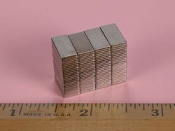 b8401 - 1/2 x 1/4 x 1/32 Inch Neodymium Rare Earth Bar Magnet N42 -2