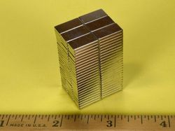 b841-n52 - 1/2 x 1/4 x 1/16 Inch Neodymium Rare Earth Bar Magnet N52 -2