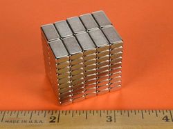 b842sh - 1/2 x 1/4 x 1/8 Inch Neodymium Rare Earth High Temp Block Magnet N42SH -2