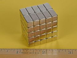 b844 - 1/2 x 1/4 x 1/4 Inch Neodymium Rare Earth Bar Magnet N42 -2