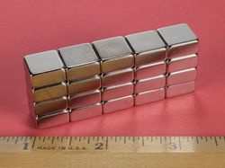b848 - 1/2 x 1/4 x 1/2 Inch Neodymium Rare Earth Block Magnet N42 -2