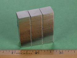 b881 - 1/2 x 1/2 x 1/16 Inch Neodymium Rare Earth Block Magnet N42 -2